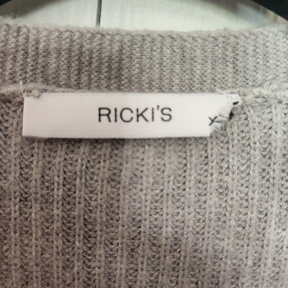 Ricki's Plus  Size Grey Knit Cardigan Size 2x/3x - Picture 5 of 9